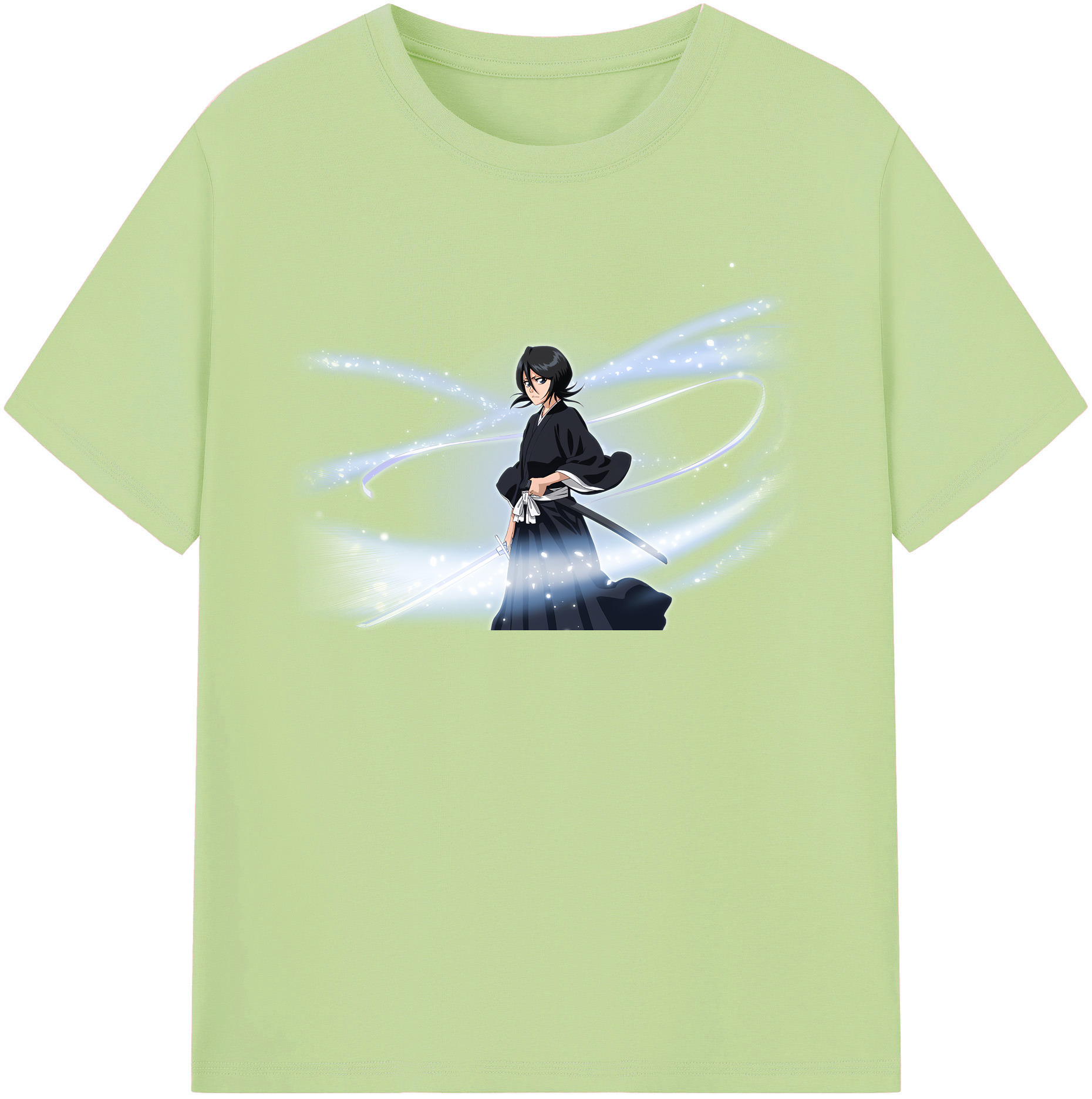 （画像用） ブリーチ 朽木ルキア BLEACH Kuchiki Rukia 綿100％半袖Tシャツ（フロントプリント）